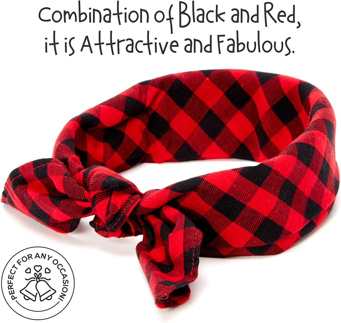 Hound - Big Brother Dog Bandana, Buffalo Plaid Pet Bib Pregnancy Announcement Gender Reveal Dog Lovers Gift Accessories Triangle Scarf for Small Medium Large Dogs Pets, Sz - 26 x 18